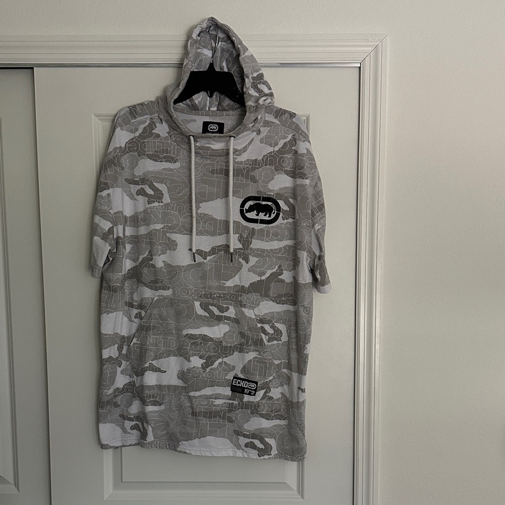 Ecko Unlimited Gray Camouflage Hoodie